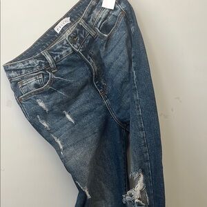 Cello Women's Skinny Jeans - Distressed Blue